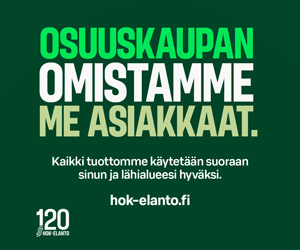 Osuuskaupan omistamme me asiakkaat. Kaikki tuottomme käytetään sinun ja lähialueesi hyväksi. hok-elanto.fi HOK-Elanto 120 vuotta.