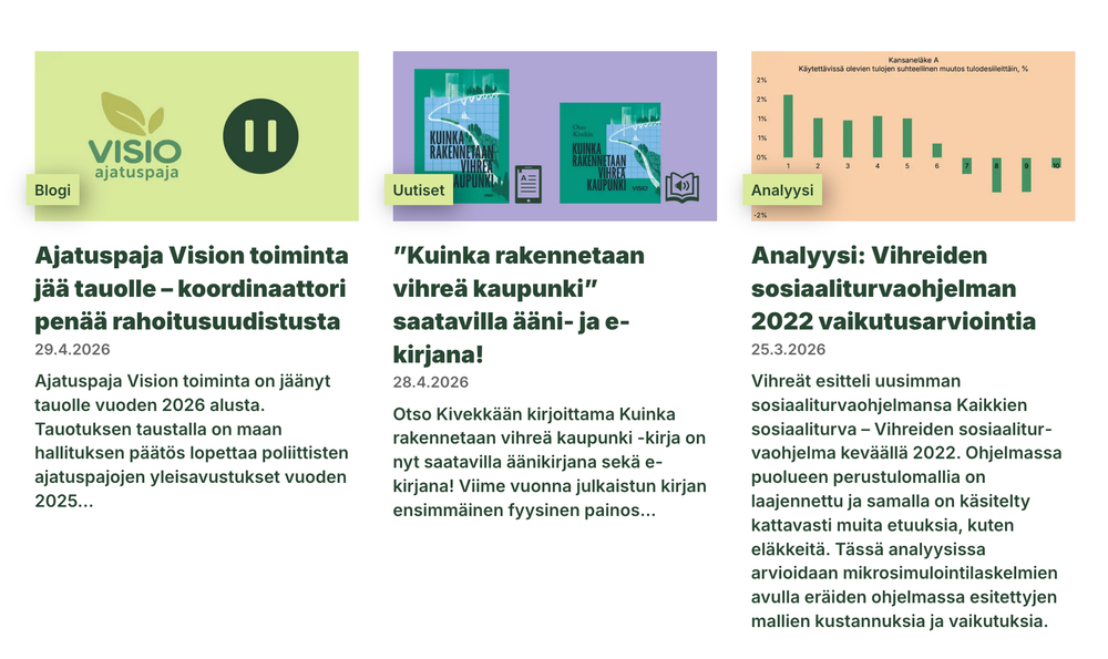 Ajatuspaja Vision toiminta tauolle – koordinaattori vaatii rahoitusuudistusta post image