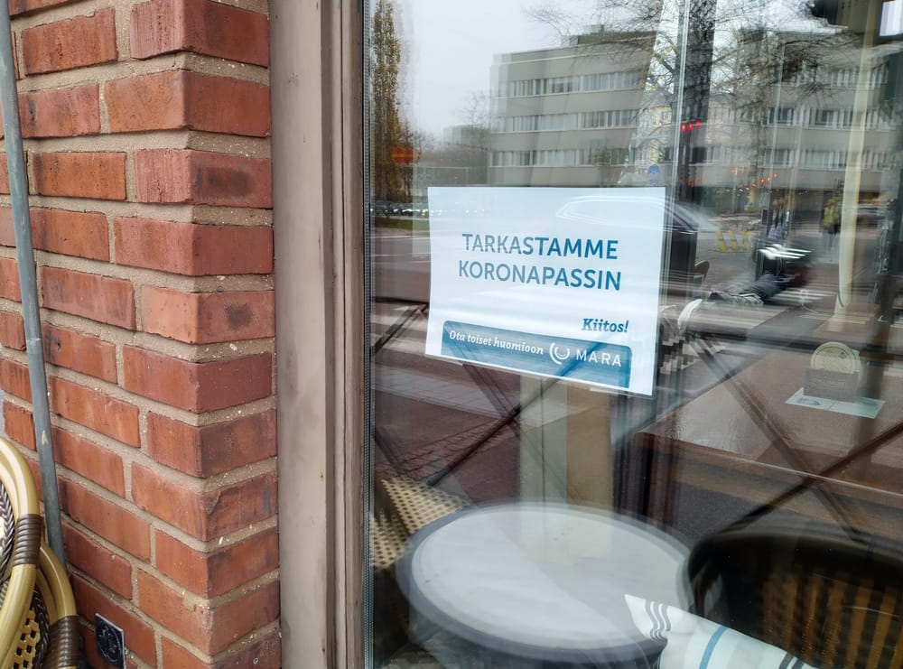 Ravintolat ja tapahtumat koronapassin taakse välittömästi post image